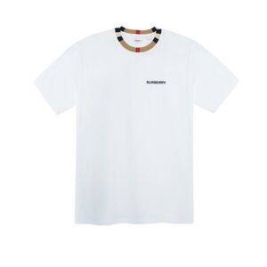 Burberry Icon Stripe Trim Tee. New, never worn!